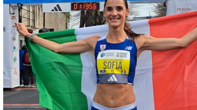 Napoli City Half Marathon, Sofiia Yaremchuk record italiano di mezza maratona